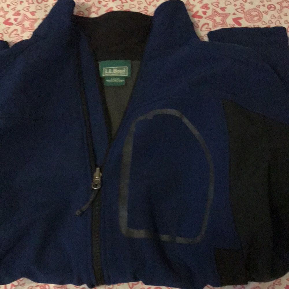 LL Bean Blue/Black Soft-Shell Hunting Jacket Med - Picture 2 of 9